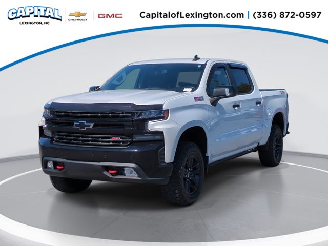 White (Iridescent Pearl Tricoat) 2022 Chevrolet Silverado 1500 LT Trail Boss Crew Cab 4WD Pickup Truck Four-Wheel Drive Automatic