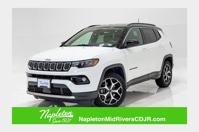 Bright White Clearcoat 2025 Jeep Compass Limited 4WD SUV / Crossover Four-Wheel Drive 8-Speed Automatic