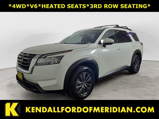Pearl White Tricoat 2022 Nissan Pathfinder SV 4WD SUV / Crossover All-Wheel Drive 9-Speed Automatic
