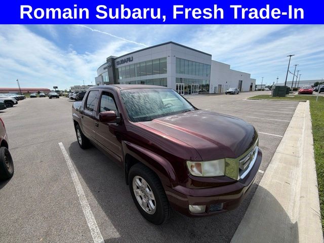 Red (Maroon) 2009 Honda Ridgeline Pickup Truck Four-Wheel Drive 5-Speed Automatic