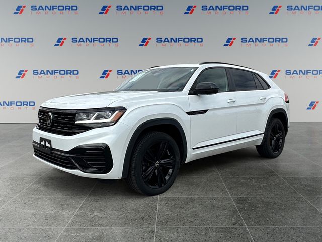 Pure White 2023 Volkswagen Atlas Cross Sport SEL R-Line Black 4Motion SUV / Crossover All-Wheel Drive 8-Speed Automatic