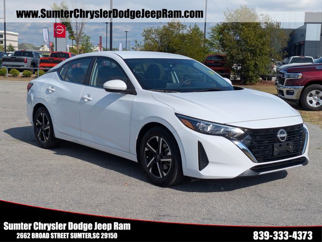 White (Fresh Powder) 2025 Nissan Sentra SV FWD Sedan Front-Wheel Drive Continuously Variable Transmission