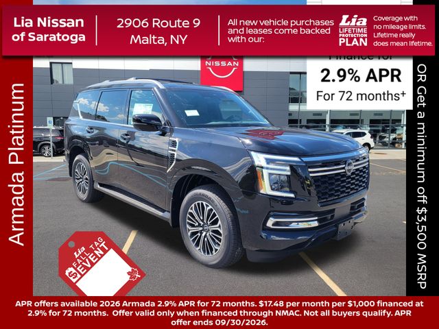 Super Black 2026 Nissan Armada SUV / Crossover Four-Wheel Drive 9-Speed Automatic