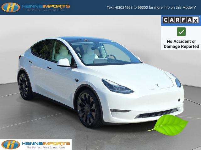 Pearl White Multi-Coat 2021 Tesla Model Y SUV / Crossover All-Wheel Drive 1-Speed Automatic