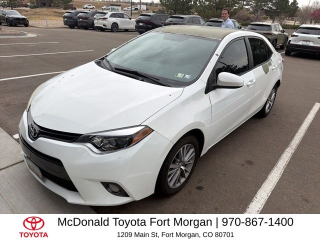 Super White 2015 Toyota Corolla LE Plus Sedan Front-Wheel Drive 4-Speed Automatic
