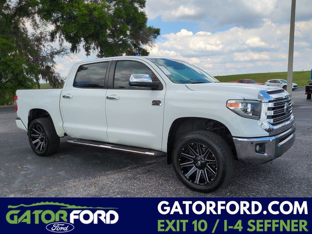 Super White 2020 Toyota Tundra 1794 Edition CrewMax 4WD Pickup Truck Four-Wheel Drive 6-Speed Automatic