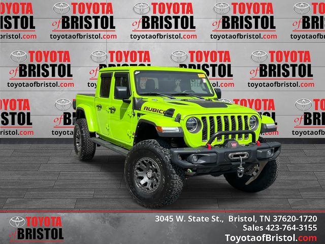 Limited Edition Gecko Clearcoat 2021 Jeep Gladiator Rubicon Crew Cab 4WD Pickup Truck Four-Wheel Drive 8-Speed Automatic
