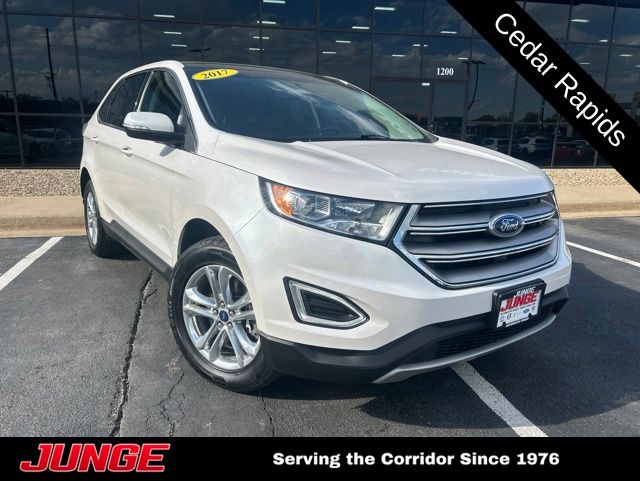 White Platinum Clearcoat Metallic 2017 Ford Edge SUV / Crossover All-Wheel Drive 6-Speed Automatic