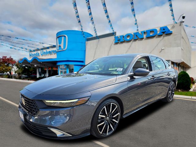 Crystal Black Pearl 2024 Honda Accord Hybrid Sedan Front-Wheel Drive Continuously Variable Transmission