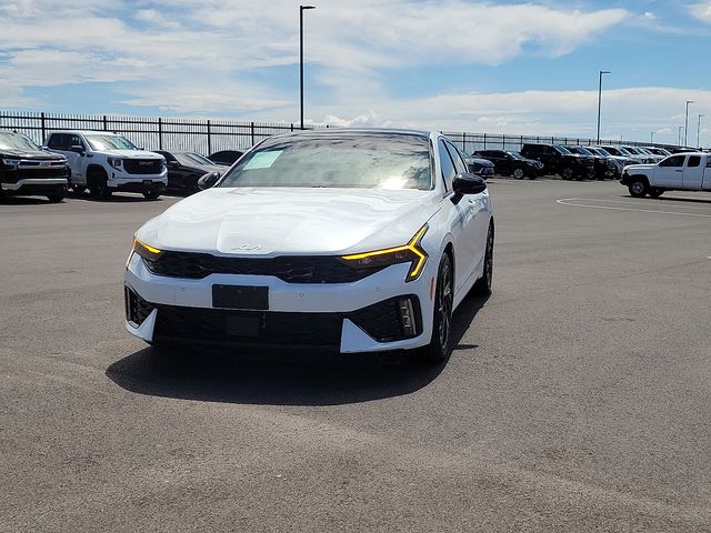 Snow White Pearl 2025 Kia K5 Sedan Front-Wheel Drive 8-Speed Automatic