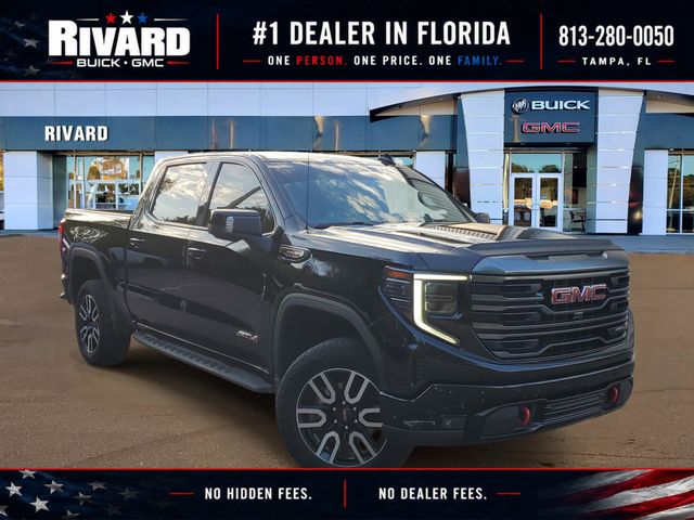 Onyx Black 2024 GMC Sierra 1500 AT4 Crew Cab 4WD Pickup Truck Four-Wheel Drive Automatic
