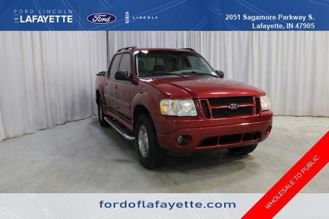 Red 2004 Ford Explorer Sport Trac Pickup Truck 5-Speed Automatic Overdrive