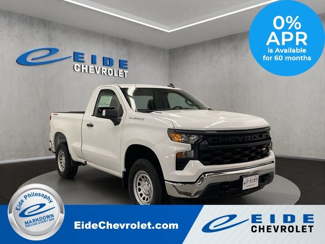 Summit White 2026 Chevrolet Silverado 1500 Pickup Truck Four-Wheel Drive 8-Speed Automatic