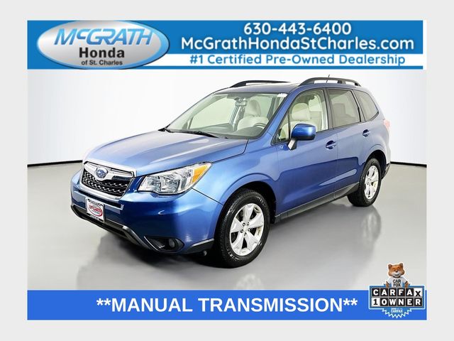 Quartz Blue Pearl 2015 Subaru Forester SUV / Crossover All-Wheel Drive 6-Speed Manual