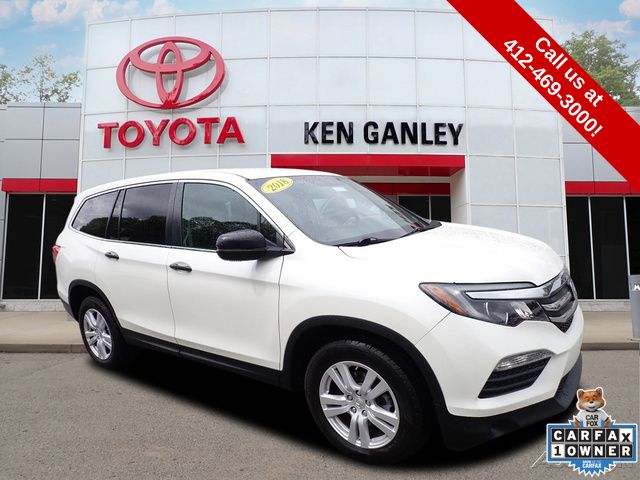 White Diamond Pearl 2018 Honda Pilot LX AWD SUV / Crossover All-Wheel Drive 6-Speed Automatic