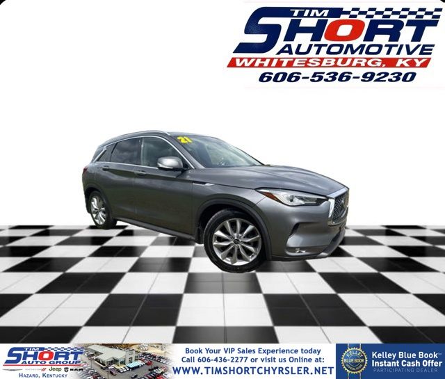 Gray (Graphite Shadow) 2021 INFINITI QX50 Essential AWD SUV / Crossover All-Wheel Drive Continuously Variable Transmission