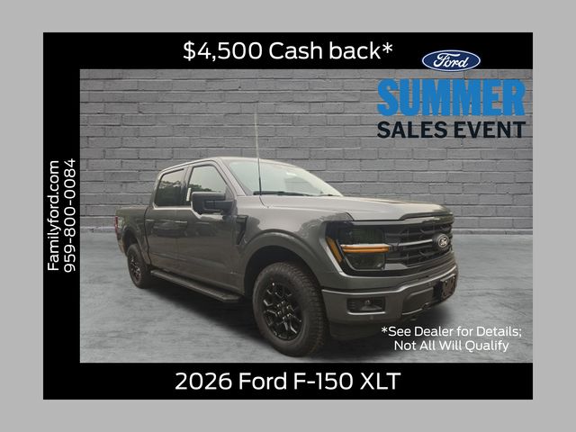 Carbonized Gray Metallic 2026 Ford F-150 Pickup Truck Four-Wheel Drive Automatic