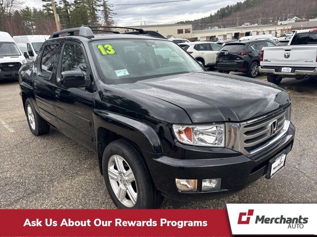 Black 2013 Honda Ridgeline RTL Pickup Truck Four-Wheel Drive 5-Speed Automatic