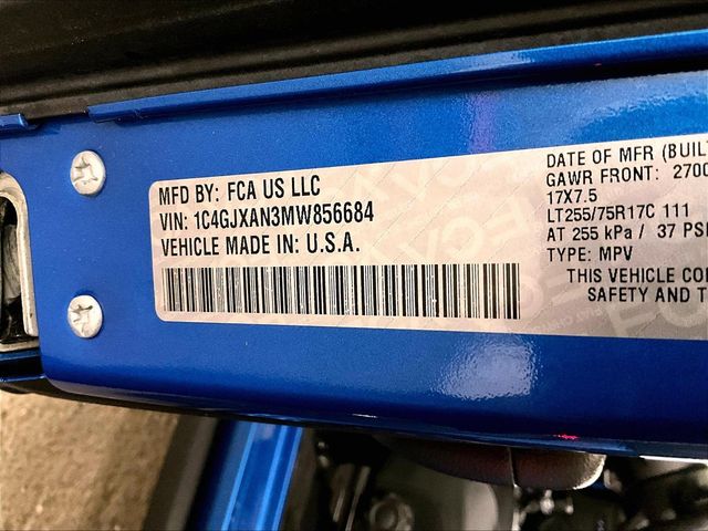 2021 Jeep Wrangler Willys Blue at Rochrich Mazda