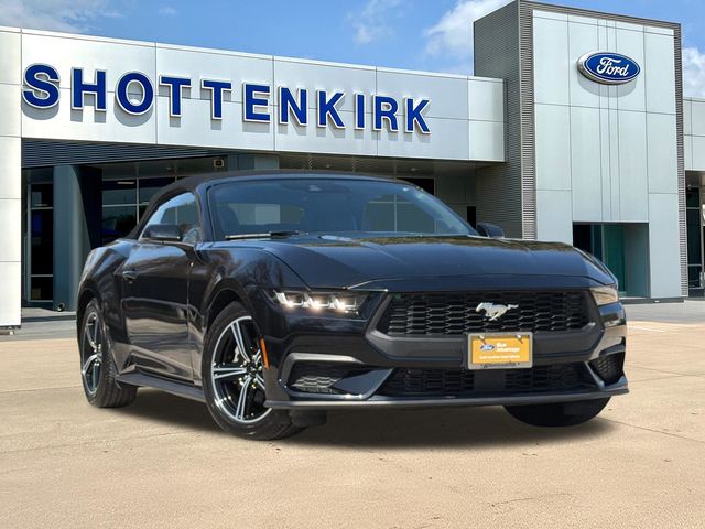Shadow Black 2024 Ford Mustang Convertible Rear-Wheel Drive Automatic