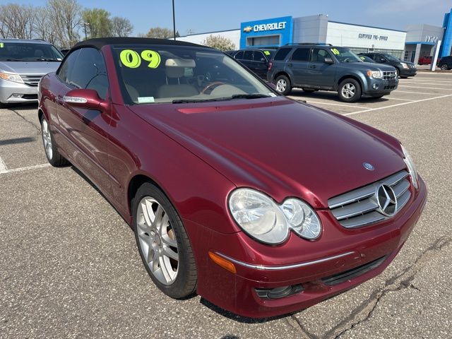 Black 2009 Mercedes-Benz CLK 350 Cabriolet Convertible Rear-Wheel Drive 7-Speed Automatic