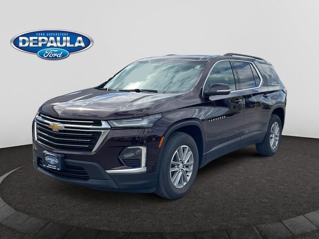 Black Cherry Metallic 2023 Chevrolet Traverse SUV / Crossover Four-Wheel Drive 9-Speed Automatic