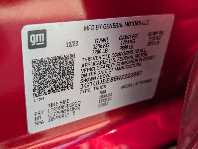 2024 GMC Sierra 1500 AT4 Red at Big Star Buick GMC