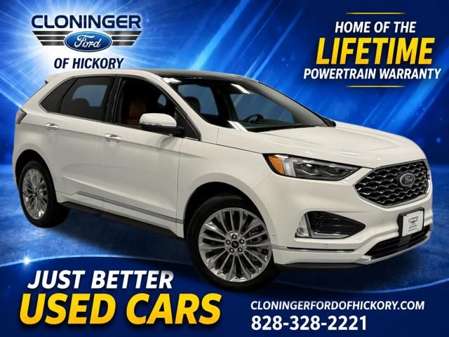 White Metallic 2024 Ford Edge SUV / Crossover All-Wheel Drive 8-Speed Automatic