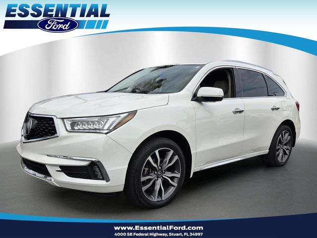 White 2019 Acura MDX SUV / Crossover Front-Wheel Drive 9-Speed Automatic