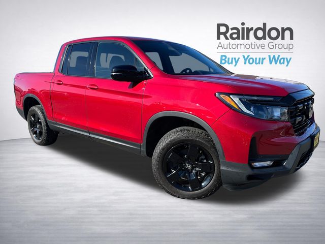 Radiant Red Metallic II 2025 Honda Ridgeline Black Edition AWD Pickup Truck All-Wheel Drive 9-Speed Automatic