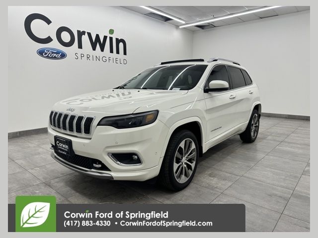 Pearl White Pearlcoat 2019 Jeep Cherokee Overland 4WD SUV / Crossover Four-Wheel Drive 9-Speed Automatic