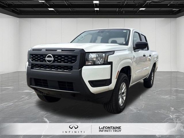 Glacier White 2025 Nissan Frontier Pickup Truck Four-Wheel Drive 9-Speed Automatic Overdrive
