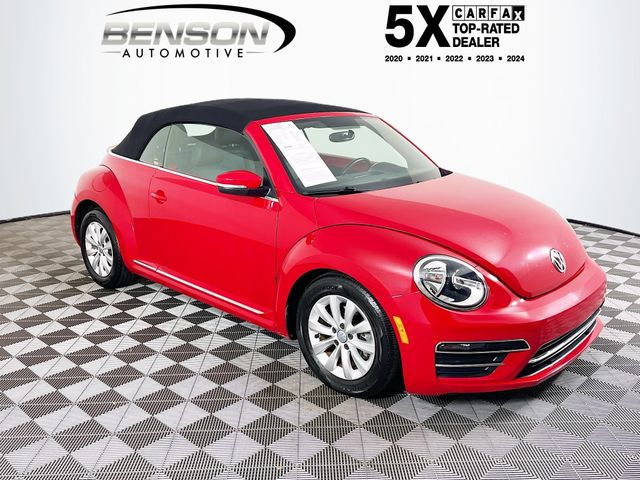 Tornado Red/Black Roof 2019 Volkswagen Beetle 2.0T S Convertible FWD Convertible Front-Wheel Drive 6-Speed Automatic