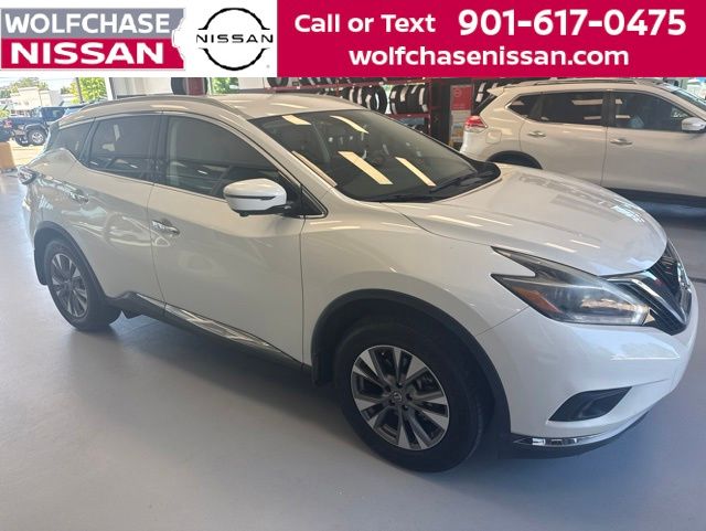 Pearl White 2018 Nissan Murano SL FWD SUV / Crossover Front-Wheel Drive Continuously Variable Transmission