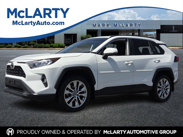 Super White 2020 Toyota RAV4 XLE Premium AWD SUV / Crossover All-Wheel Drive 8-Speed Automatic