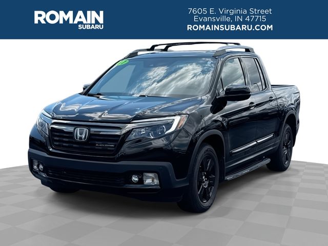 Black 2017 Honda Ridgeline Pickup Truck All-Wheel Drive 6-Speed Automatic