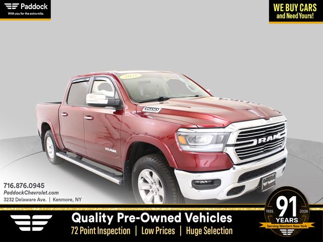 Delmonico Red Pearlcoat 2021 RAM 1500 Pickup Truck Four-Wheel Drive 8-Speed Automatic