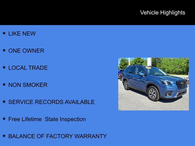 2023 Subaru Forester Premium Blue at Subaru and VW of Moon Township
