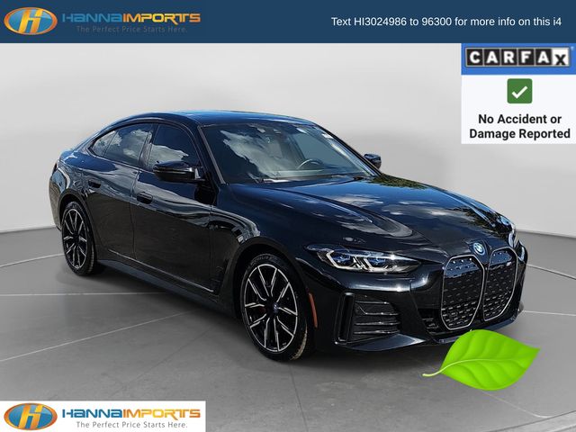 Black Sapphire Metallic 2024 BMW i4 Sedan All-Wheel Drive Automatic