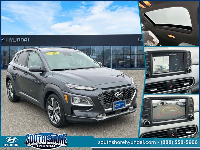 Thunder Gray 2020 Hyundai Kona Ultimate AWD SUV / Crossover All-Wheel Drive 7-Speed Automatic