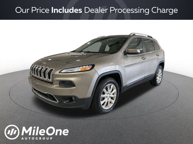 Light Brownstone Pearlcoat 2017 Jeep Cherokee SUV / Crossover Four-Wheel Drive 9-Speed Automatic