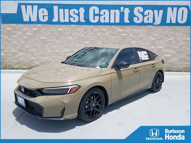 Sand Dune Pearl 2026 Honda Civic Hatchback Sport FWD Hatchback Front-Wheel Drive Continuously Variable Transmission