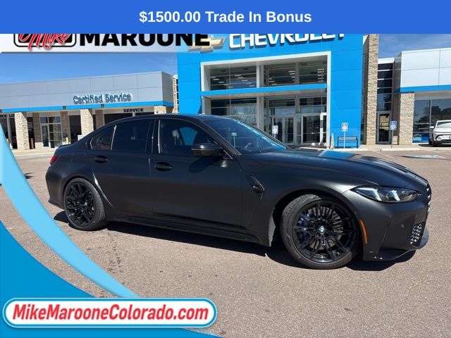 Black Sapphire Metallic 2025 BMW M3 Competition xDrive Sedan All-Wheel Drive 8-Speed Automatic