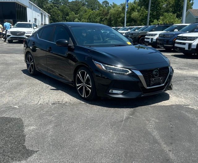 Super Black 2021 Nissan Sentra Sedan Front-Wheel Drive Continuously Variable Transmission