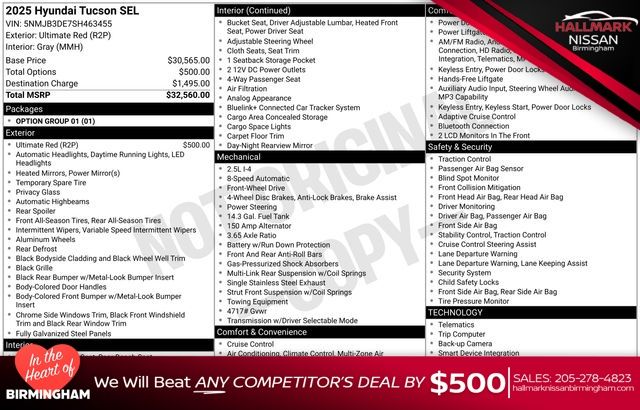 2025 Hyundai Tucson SEL FWD