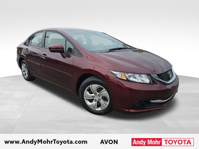 Red (Crimson Pearl) 2014 Honda Civic LX Sedan Front-Wheel Drive Continuously Variable Transmission