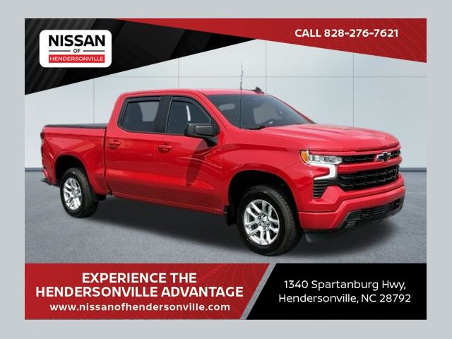 Red 2022 Chevrolet Silverado 1500 Pickup Truck Four-Wheel Drive Automatic