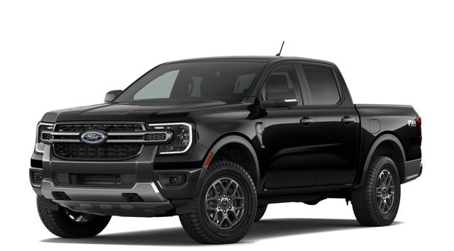 Shadow Black 2026 Ford Ranger XLT SuperCrew 4WD Pickup Truck Four-Wheel Drive Automatic
