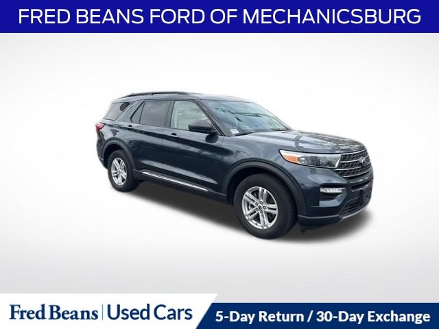 Blue Metallic 2022 Ford Explorer SUV / Crossover All-Wheel Drive Automatic