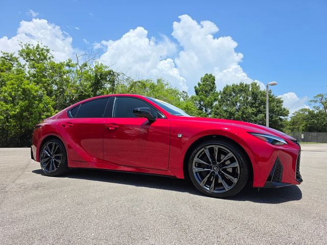 Infrared 2025 Lexus IS Sedan Rear-Wheel Drive 8-Speed Automatic